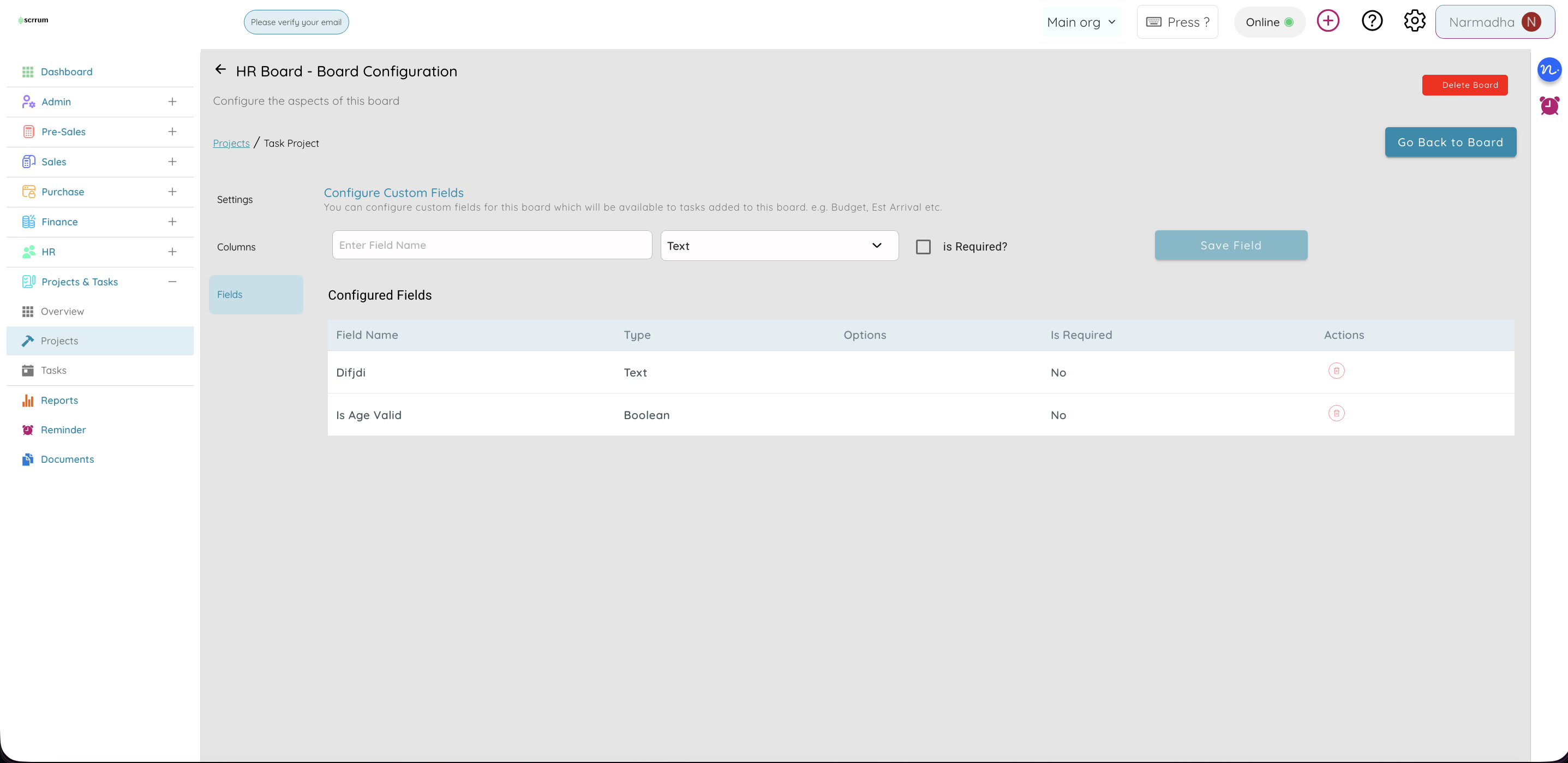 Custom Fields - Add custom fields to tasks